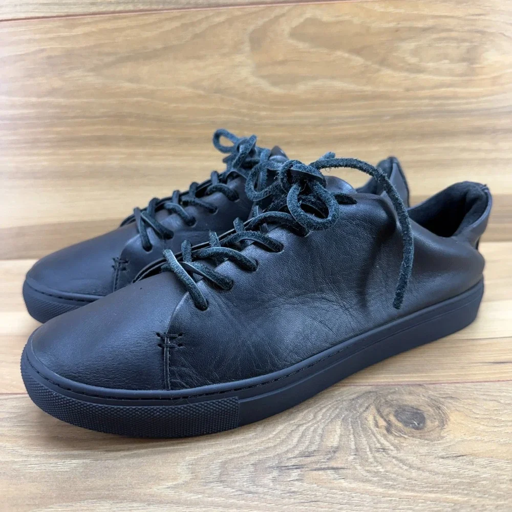 Thursday Premier Sneaker Womens 9.5 Black Leather Low Top Modern Minimalist Walk